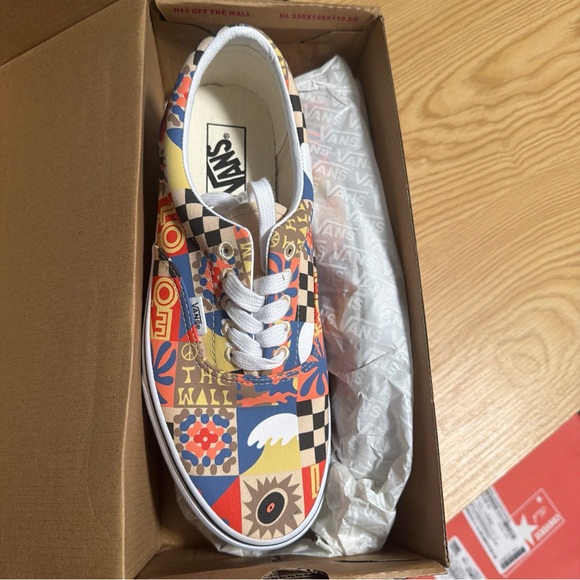 Vans Era Patchwork Men’s Sz 9.5| Wmns 11  Skate Shoe Multicolor Athletic Sneaker - Picture 3 of 6